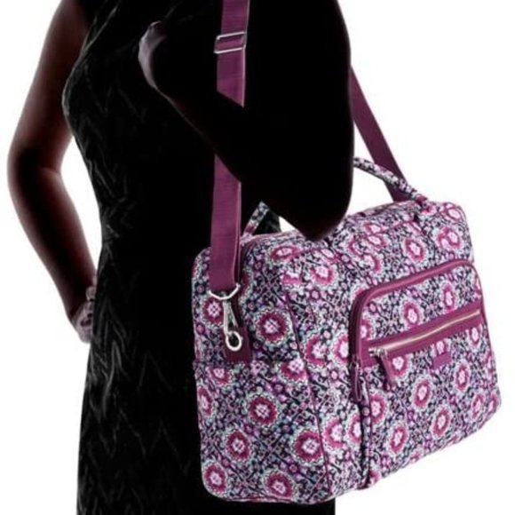 vera bradley lilac medallion weekender